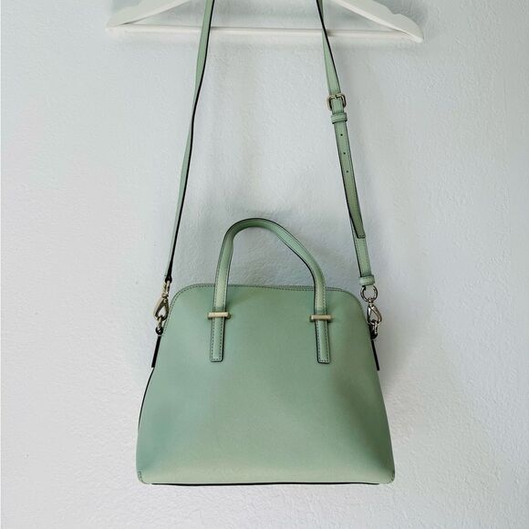 Kate Spade Cedar Street Maise Satchel Bag/Leather Crossbody Purse /mint green - Picture 2 of 8